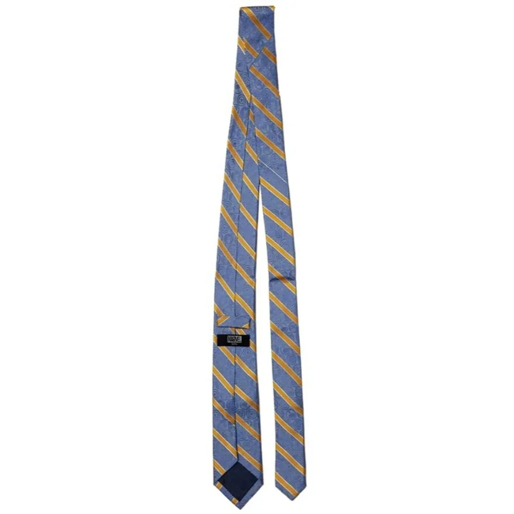 Marvel Avengers Logo Blue and Orange Kid 100% Silk Tie (6-12yrs) NWT